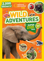 Book cover for National Geographic Kids Wild Adventures Super Sticker Activity Book