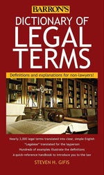 Book cover for Dictionary of Legal Terms: Definitions and Explanations for Non-Lawyers