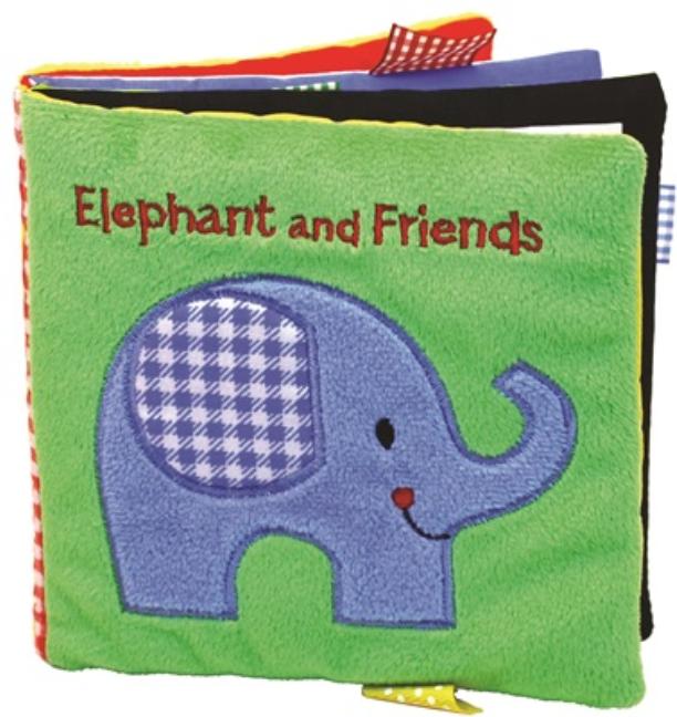 Book cover for Elephant and Friends: A Soft and Fuzzy Book for Baby