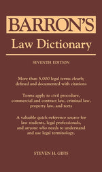 Book cover for Law Dictionary