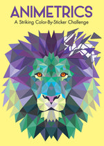 Book cover for Animetrics: A Striking Color-By-Sticker Challenge