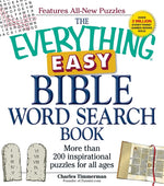 Book cover for Everything Easy Bible Word Search Book: More Than 200 Inspirational Puzzles for All Ages