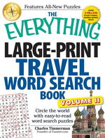 Book cover for Everything Large-Print Travel Word Search Book, Volume II: Circle the World with Easy-To-Read Word Search Puzzles