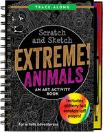 Book cover for Scratch & Sketch Extreme Animals: An Art Activity Book