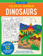 Book cover for Color-By-Number! Dinosaurs