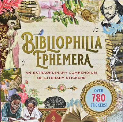 Book cover for Bibliophilia Ephemera Sticker Book