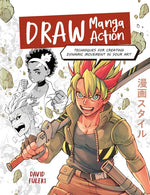 Book cover for Draw Manga Action: Techniques for Creating Dynamic Movement in Your Art