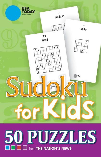 Book cover for USA Today Sudoku for Kids: 50 Puzzles