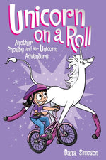 Book cover for Unicorn on a Roll: Another Phoebe and Her Unicorn Adventure Volume 2