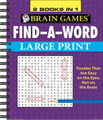 Book cover for Brain Games - 2 Books in 1 - Find-A-Word