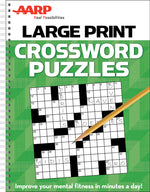 Book cover for AARP Large Print Crossword Puzzles