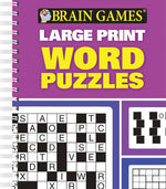 Book cover for Brain Games - Large Print - Word Puzzles