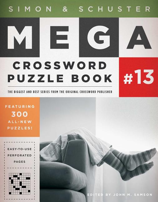 Book cover for Simon & Schuster Mega Crossword Puzzle Book #13