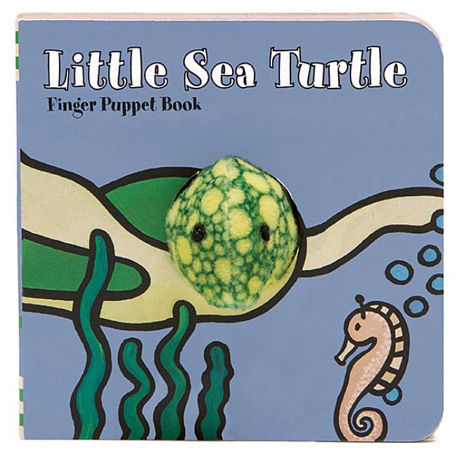 Book cover for Little Sea Turtle: Finger Puppet Book: (Finger Puppet Book for Toddlers and Babies, Baby Books for First Year, Animal Finger Puppets)