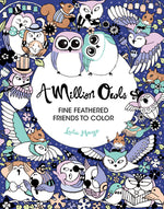 Book cover for A Million Owls: Fine Feathered Friends to Color Volume 4