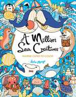 Book cover for A Million Sea Creatures: Marine Cuties to Color