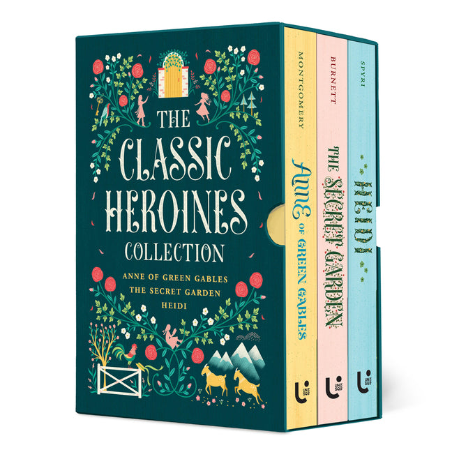 Book cover for Classic Heroines Collection Boxed Set: Anne of Green Gables, Heidi, the Secret Garden