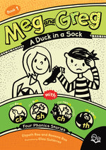 Book cover for Meg and Greg: A Duck in a Sock