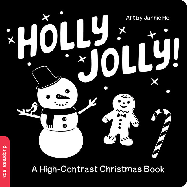 Book cover for Holly Jolly! a High-Contrast Christmas Book