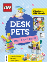 Book cover for Lego(r) Books. Desk Pets: Build & Fold Crafts