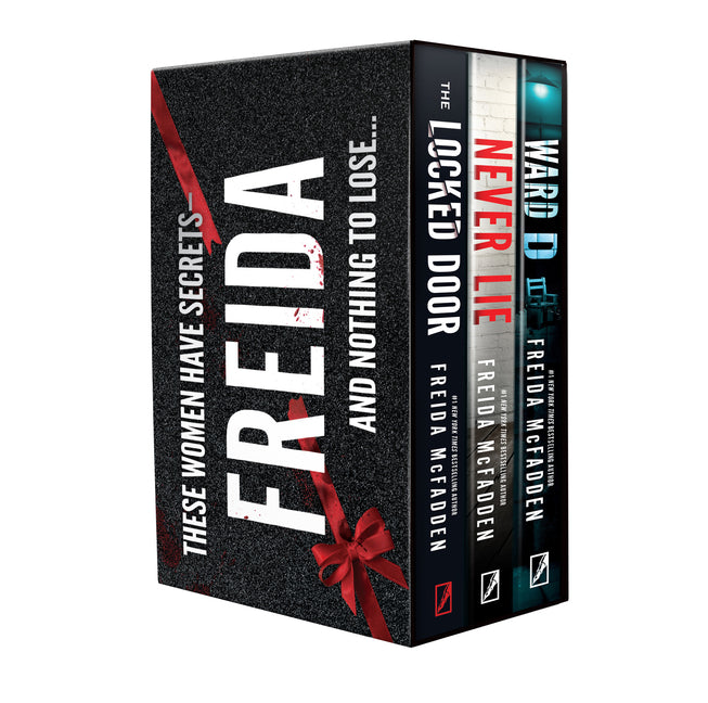 Book cover for Freida McFadden 3 Book Boxed Set 2: Never Lie, Ward D and Locked Door