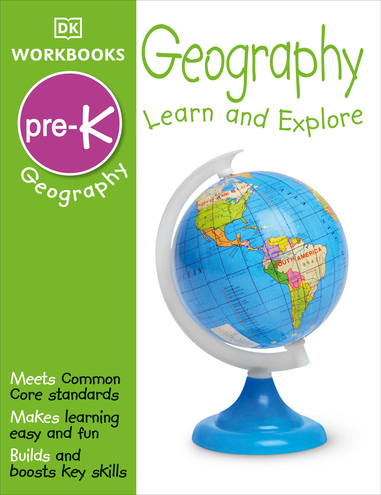 Book cover for DK Workbooks: Geography Pre-K: Learn and Explore
