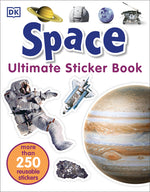 Book cover for Ultimate Sticker Book: Space: More Than 250 Reusable Stickers