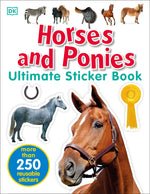 Book cover for Ultimate Sticker Book: Horses and Ponies: More Than 250 Reusable Stickers