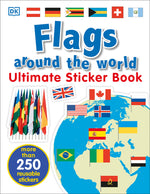Book cover for Ultimate Sticker Book: Flags Around the World