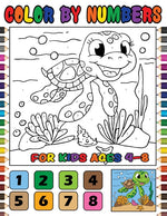 Book cover for Color by Numbers for Kids Ages 4-8: Cute Animals Color by Number