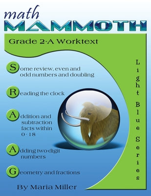 Book cover for Math Mammoth Grade 2-A Worktext