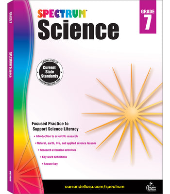 Book cover for Spectrum Science, Grade 7