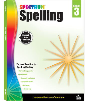 Book cover for Spectrum Spelling, Grade 3