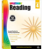 Book cover for Spectrum Reading Workbook, Grade 4