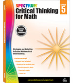 Book cover for Spectrum Critical Thinking for Math, Grade 5