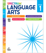 Book cover for Spectrum Language Arts Workbook, Grade 1