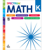 Book cover for Spectrum Math Workbook, Grade K: Volume 1