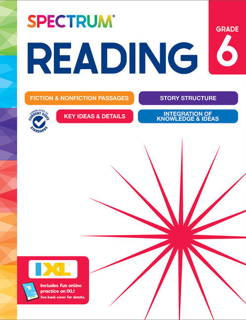 Book cover for Spectrum Reading Workbook, Grade 6