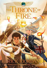 Book cover for Kane Chronicles, The, Book Two the Throne of Fire: The Graphic Novel (the Kane Chronicles, Book Two)