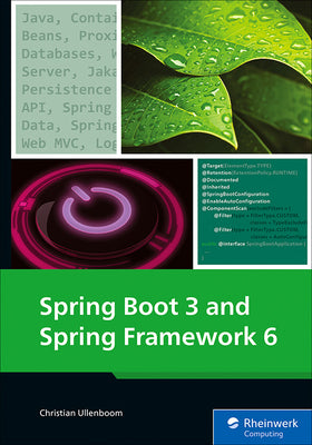 Book cover for Spring Boot 3 and Spring Framework 6