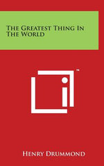 Book cover for The Greatest Thing in the World