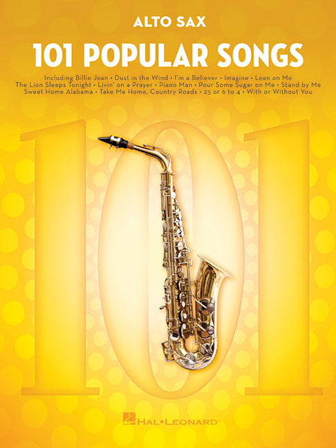 Book cover for 101 Popular Songs for Alto Sax