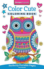 Book cover for Color Cute Coloring Book: Perfectly Portable Pages