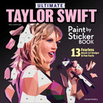 Book cover for Ultimate Taylor Swift Paint by Sticker Book: 13 Fearless Mosaic Art Designs & Fun Facts