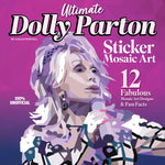 Book cover for Ultimate Dolly Parton Sticker Mosaic Art: 12 Fabulous Mosaic Art Designs & Fun Facts