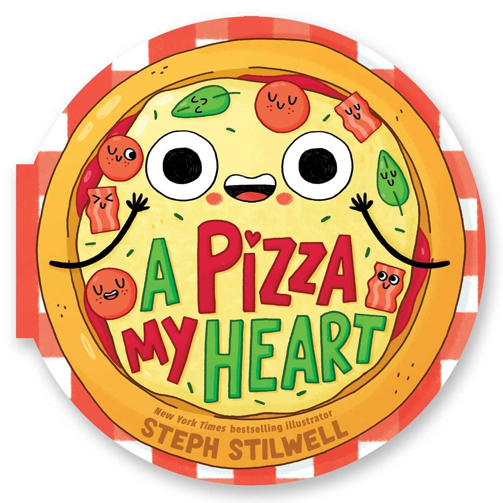 Book cover for A Pizza My Heart (a Lift the Flap Shaped Novelty Board Book for Toddlers)