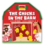 Book cover for Chicks in the Barn (a Barn-Shaped Novelty Board Book for Toddlers)