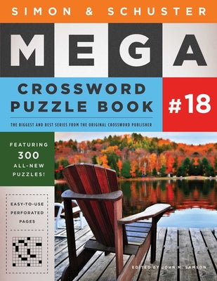 Book cover for Simon & Schuster Mega Crossword Puzzle Book #18