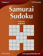 Book cover for Samurai Sudoku - Extreme - Volume 5 - 159 Puzzles