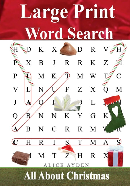 Book cover for Large Print Word Search: All About Christmas
